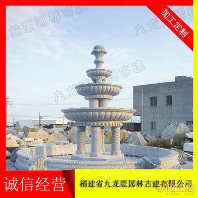 景觀石雕噴泉與石雕水缽 打造自然與藝術(shù)交融的假山景觀